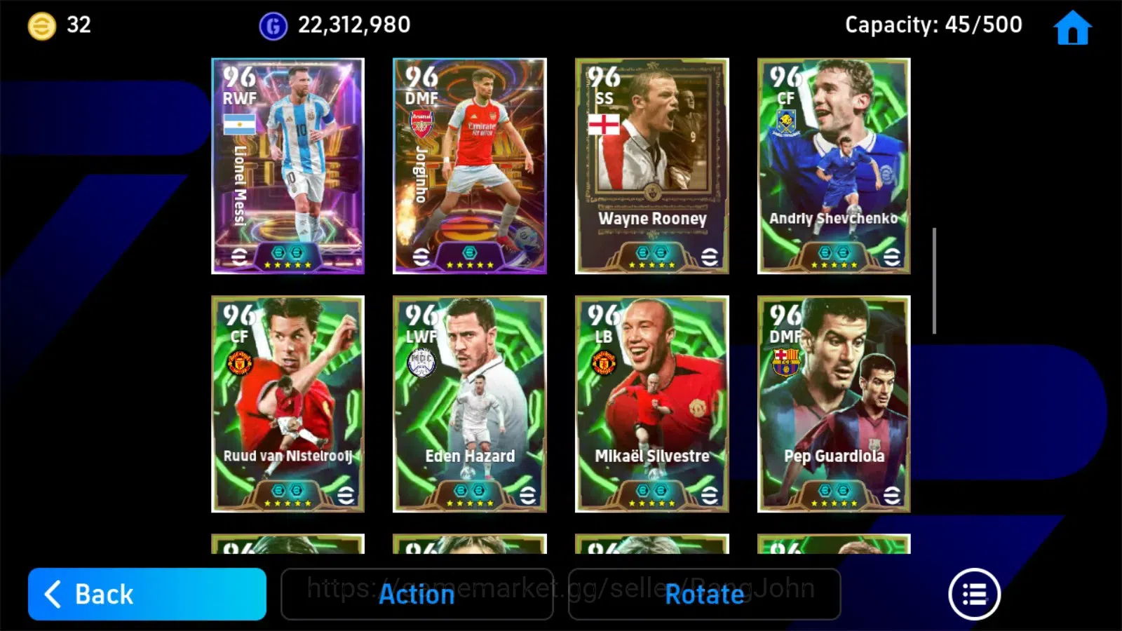eFootball Accounts Legends & Iconic Players Mobile|PW 3208|Eden Hazard BigT'18,Pep Guardiola Epic,Dragan Stojkovic 4