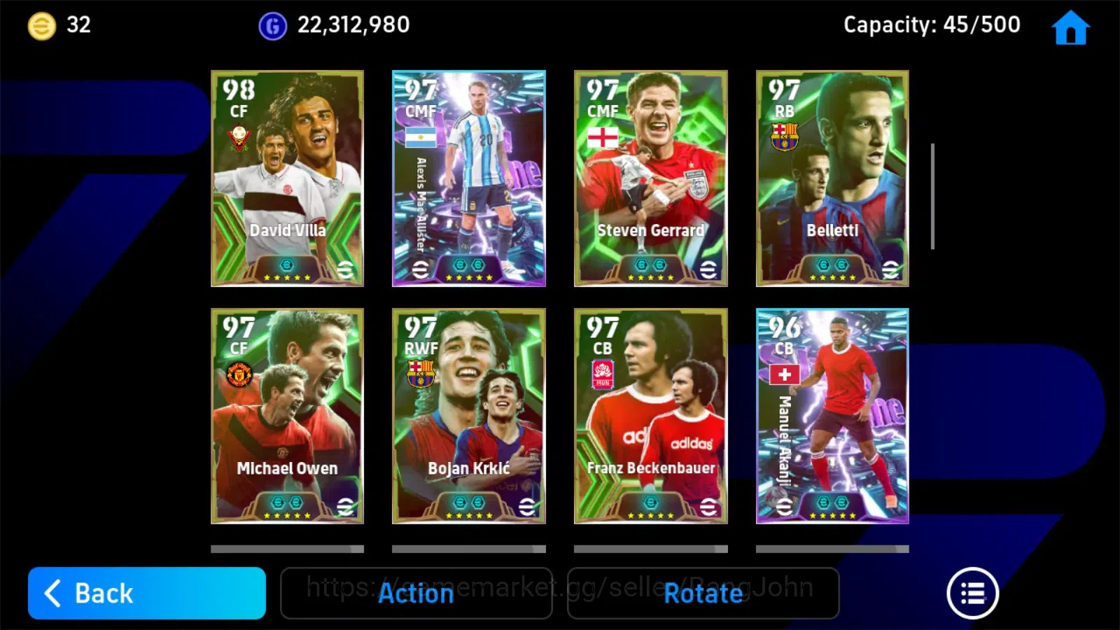 eFootball Accounts Legends & Iconic Players Mobile|PW 3208|Eden Hazard BigT'18,Pep Guardiola Epic,Dragan Stojkovic 5