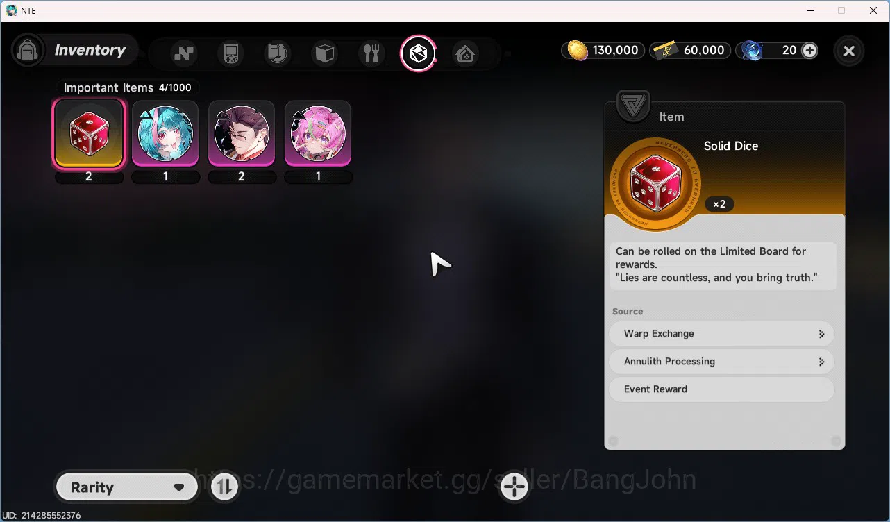 Neverness to Everness Accounts EU | Starter Lvl 3 | 2 S Nanally, Sakiri + 5 A Cha image 6