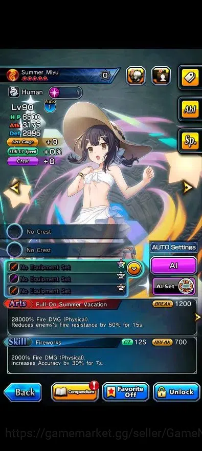 Grand Summoners Accounts End-Game Global|Rank 46|21 Ascend (Paladin Roy,Summer Miyu,War Hero 7