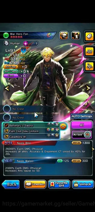 Grand Summoners Accounts End-Game Global|Rank 46|21 Ascend (Paladin Roy,Summer Miyu,War Hero 8