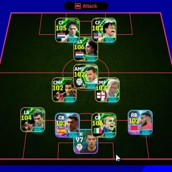eFootball Accounts Legends & Iconic Players Android|Power 3173|9 Epic Johan Cruyff,Fabio Cannavaro,Paolo Maldini,Marco van