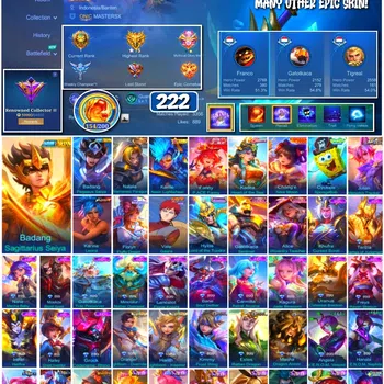 Mobile Legends: Bang Bang Collector #3875 222 Skins | Collector Natalia | SpongeBob |  image 1