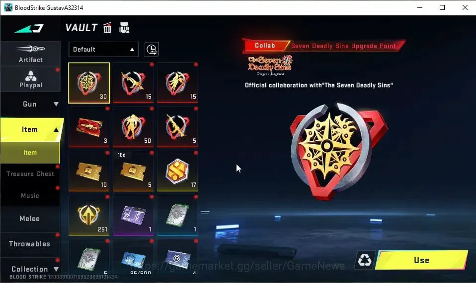 Blood Strike Accounts ASIA|Collab 7DS[M700,AK47]+Collab EVA-MCX|ULTRA SC image 14