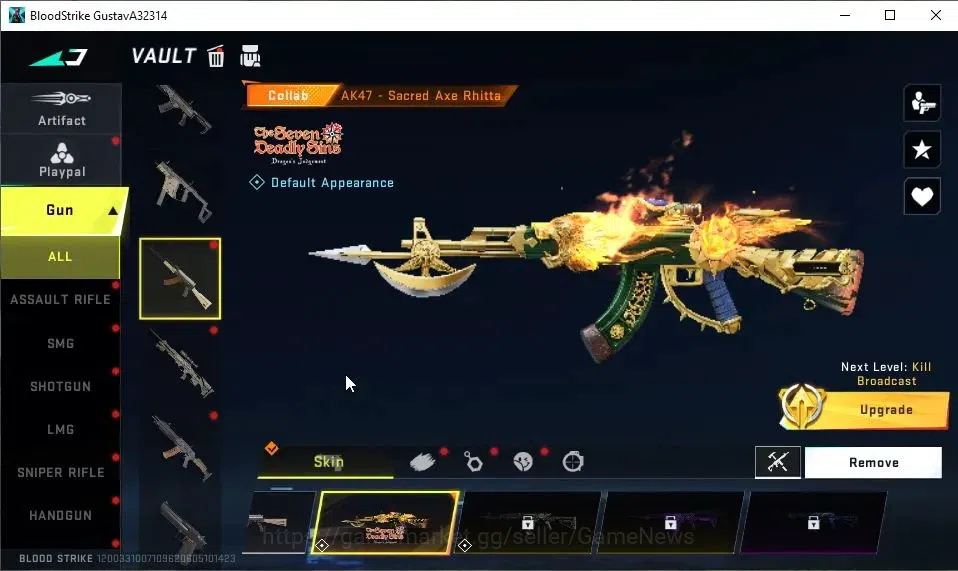 Blood Strike Accounts ASIA|Collab 7DS[M700,AK47]+Collab EVA-MCX|ULTRA SC image 6