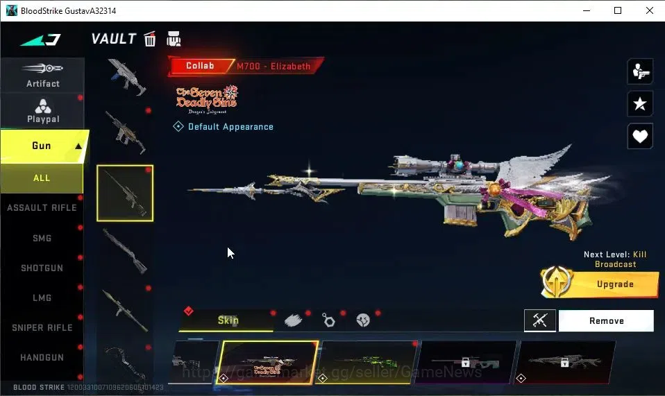Blood Strike Accounts ASIA|Collab 7DS[M700,AK47]+Collab EVA-MCX|ULTRA SC image 9
