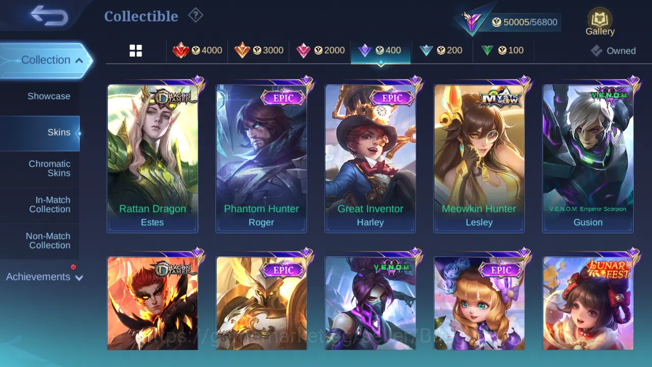 Mobile Legends: Bang Bang Accounts Others Hero 90 | skin 198 | prime granger | sanrio floryn | cc natalia | lightborn harith 10