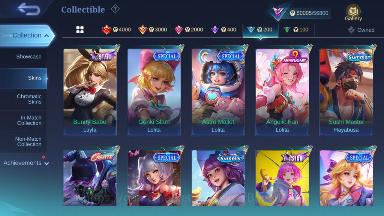 Mobile Legends: Bang Bang Accounts Others Hero 90 | skin 198 | prime granger | sanrio floryn | cc natalia | lightborn harith 13