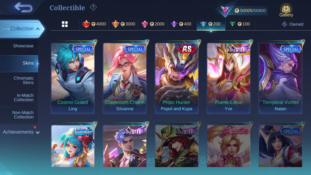 Mobile Legends: Bang Bang Accounts Others Hero 90 | skin 198 | prime granger | sanrio floryn | cc natalia | lightborn harith 16