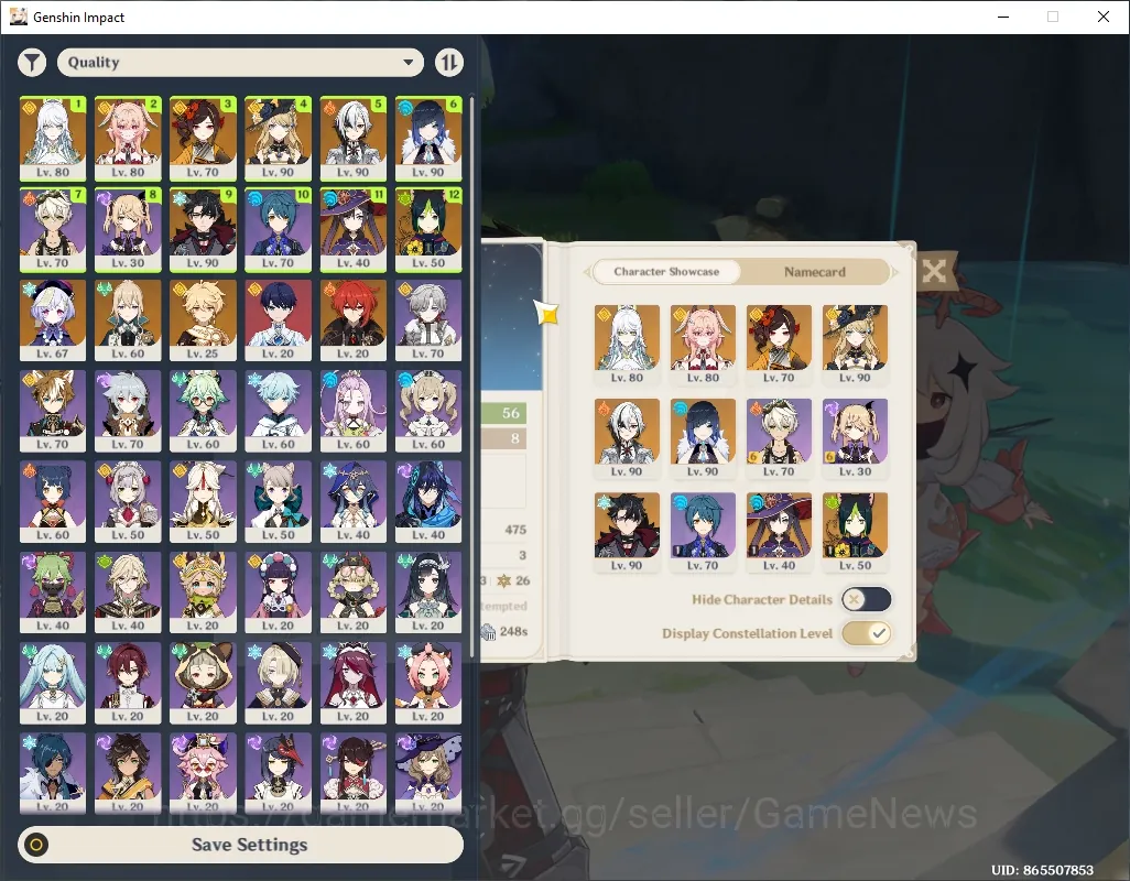 Genshin Impact Accounts Mid Game ASIA|Free HSR|AR 56|7 Limit+4(*5 1