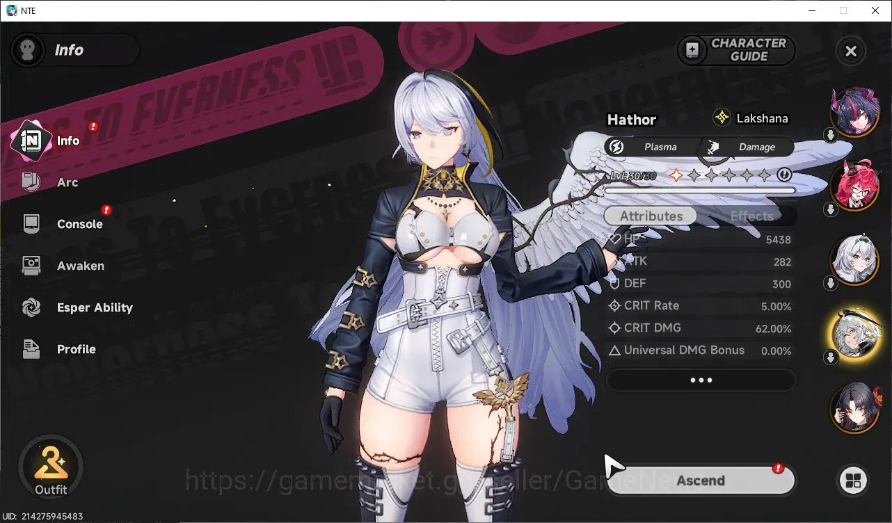 Neverness to Everness Accounts GLOBAL SEA|HL46|TL31|11S-Class 10