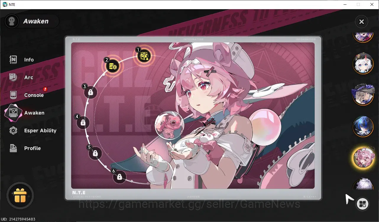 Neverness to Everness Accounts GLOBAL SEA|HL46|TL31|11S-Class 17
