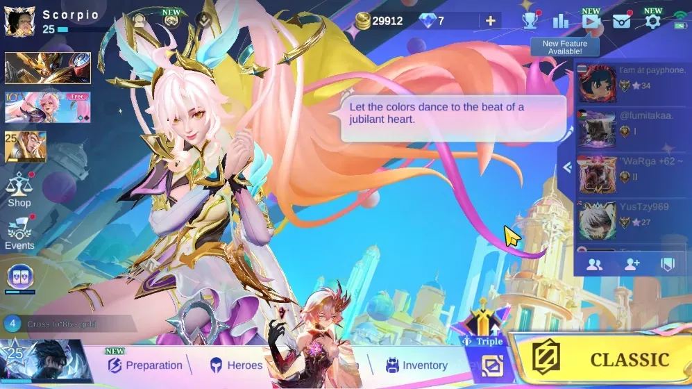 Mobile Legends: Bang Bang Accounts Collector Hero 40|Skins 23|Lightborn (Granger),Blazing (Layla),Epic (Nana),Venom 1