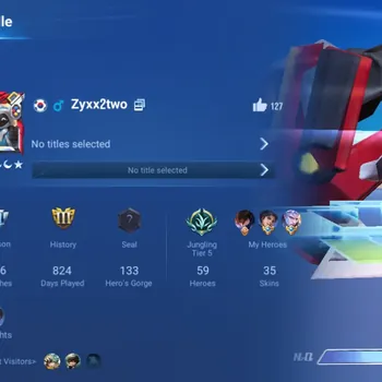 Honor of Kings Accounts Rare Skin HOK Global 59H 35S | Jung T5 | Legend Lam | Haya Worldly | LOM Guiguzi | Full SS HOK1038B