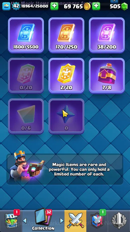 Clash Royale Accounts Midgame Lv 42|Trophy 9442|KTL 14|Limited Skin|Card 121| 1 HERO 9 EVO 8 Champ 21 Legendary 33 Epic 30 14