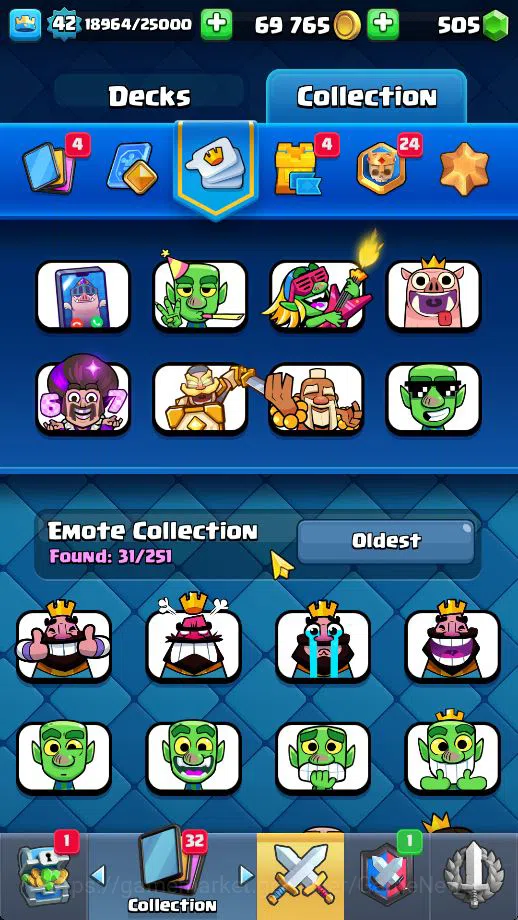 Clash Royale Accounts Midgame Lv 42|Trophy 9442|KTL 14|Limited Skin|Card 121| 1 HERO 9 EVO 8 Champ 21 Legendary 33 Epic 30 15