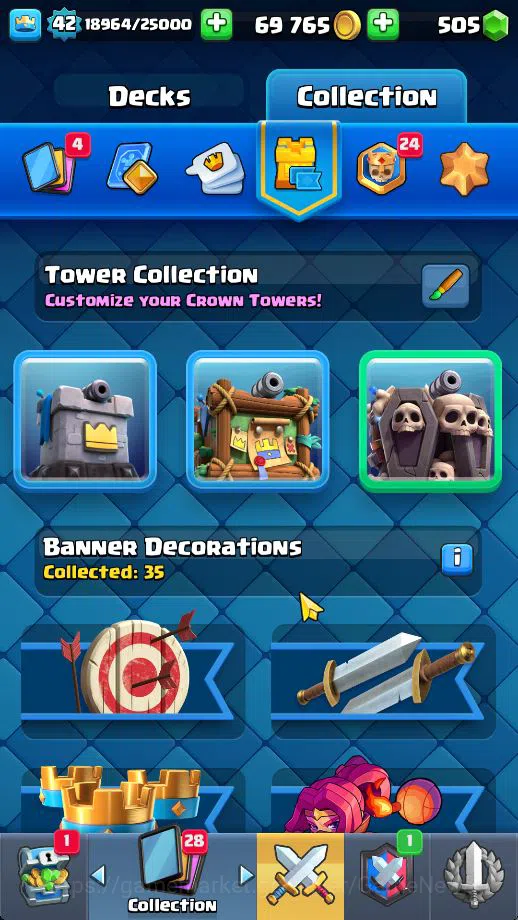 Clash Royale Accounts Midgame Lv 42|Trophy 9442|KTL 14|Limited Skin|Card 121| 1 HERO 9 EVO 8 Champ 21 Legendary 33 Epic 30 16