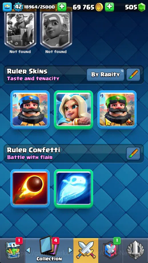 Clash Royale Accounts Midgame Lv 42|Trophy 9442|KTL 14|Limited Skin|Card 121| 1 HERO 9 EVO 8 Champ 21 Legendary 33 Epic 30 20