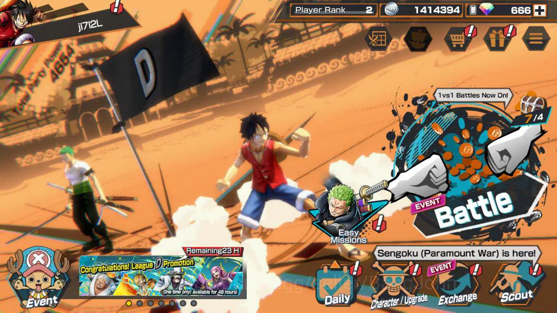 One Piece Bounty Rush Accounts GLOBAL | EX 3| kizaru borsalino, GP newgate, St ja image 1