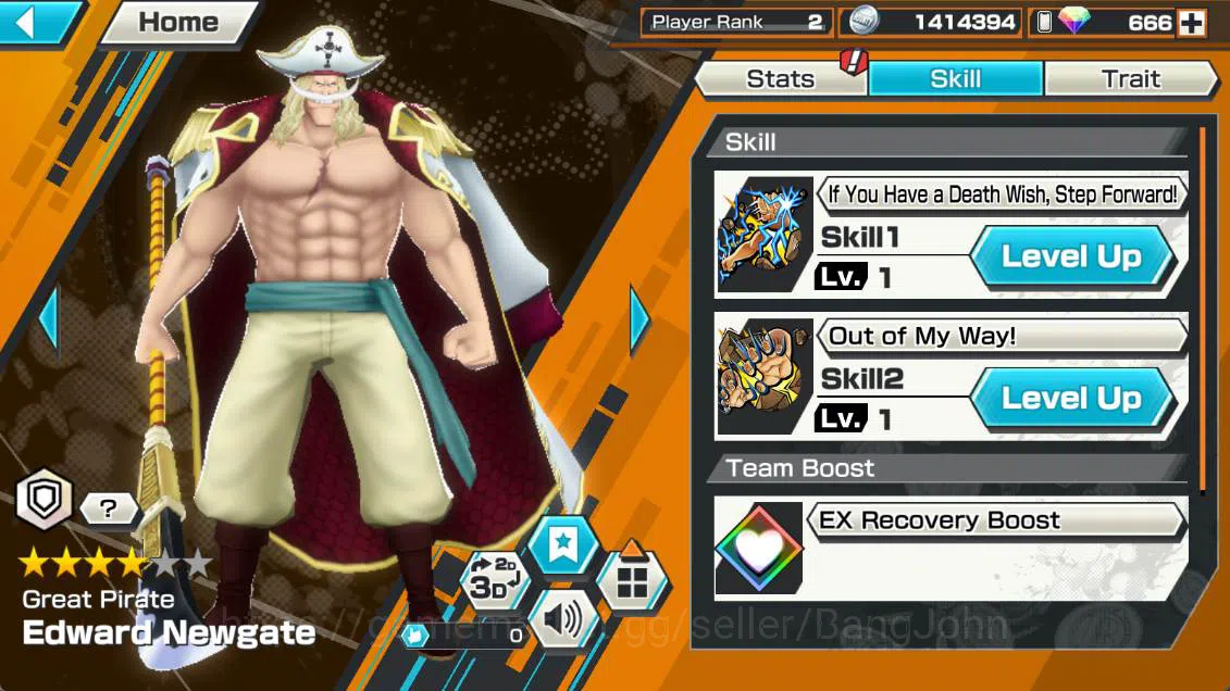 One Piece Bounty Rush Accounts GLOBAL | EX 3| kizaru borsalino, GP newgate, St ja image 6