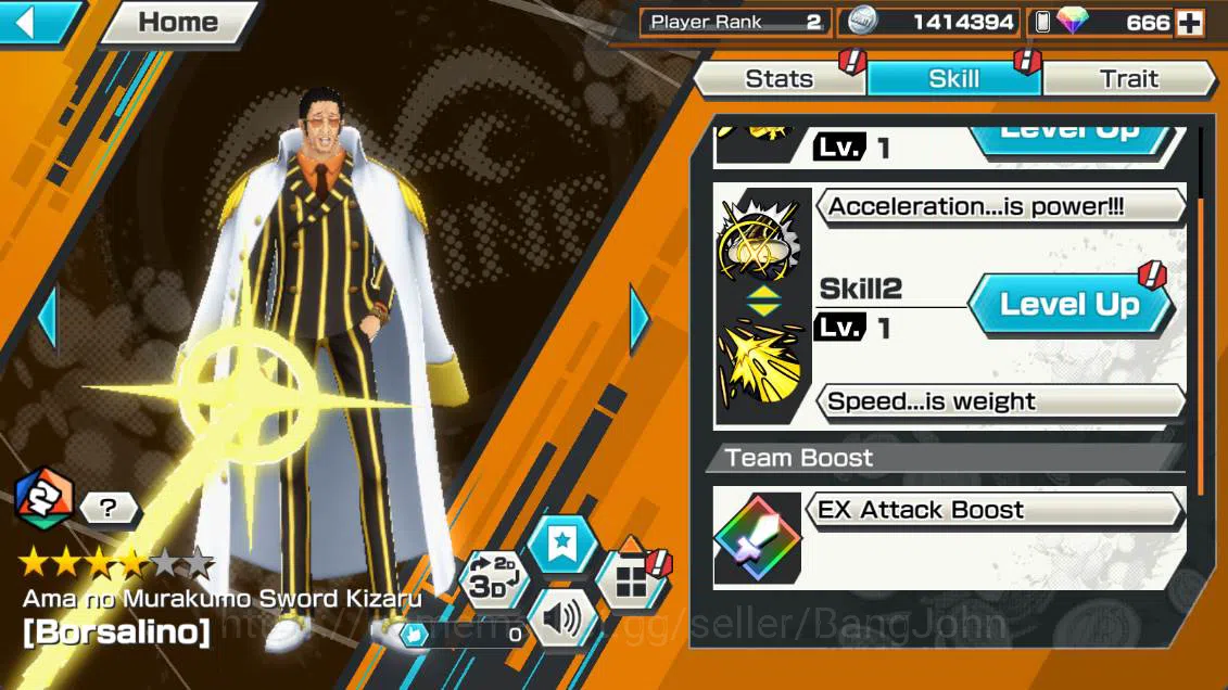 One Piece Bounty Rush Accounts GLOBAL | EX 3| kizaru borsalino, GP newgate, St ja image 7