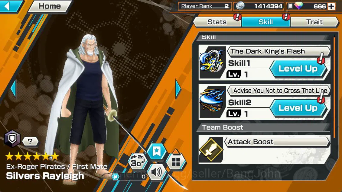 One Piece Bounty Rush Accounts GLOBAL | EX 3| kizaru borsalino, GP newgate, St ja image 9