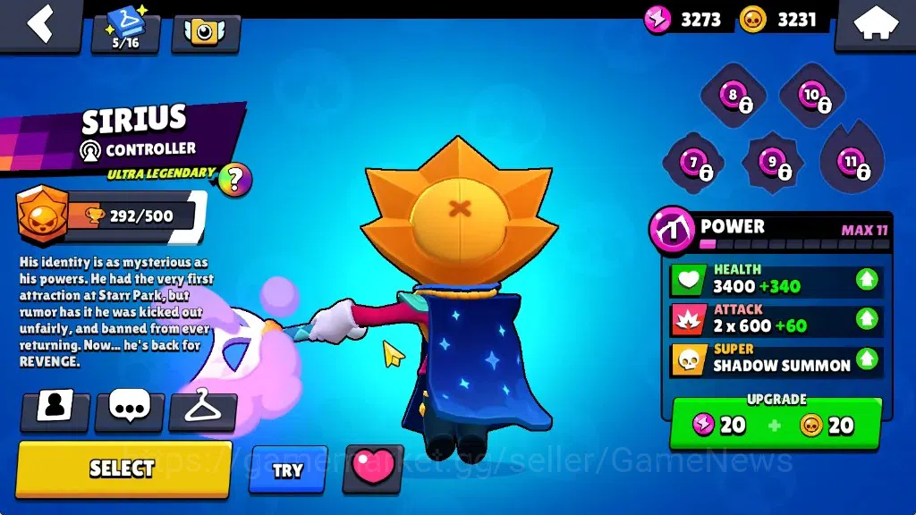 Brawl Stars Accounts 60725 Trophy|85 Brawlers 28 Max|UL Sirius&Kaze|1 H image 15