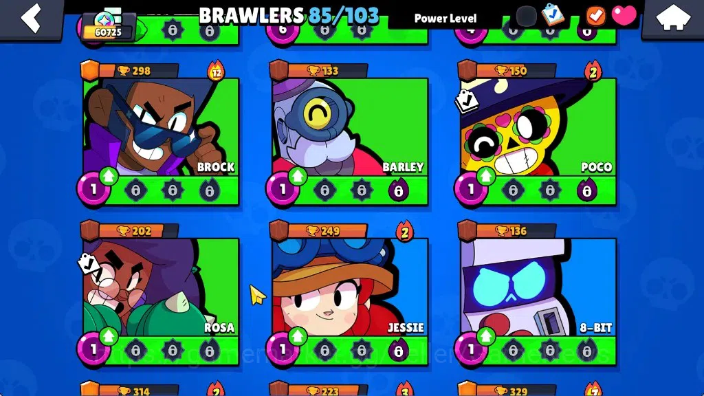 Brawl Stars Accounts 60725 Trophy|85 Brawlers 28 Max|UL Sirius&Kaze|1 H image 16