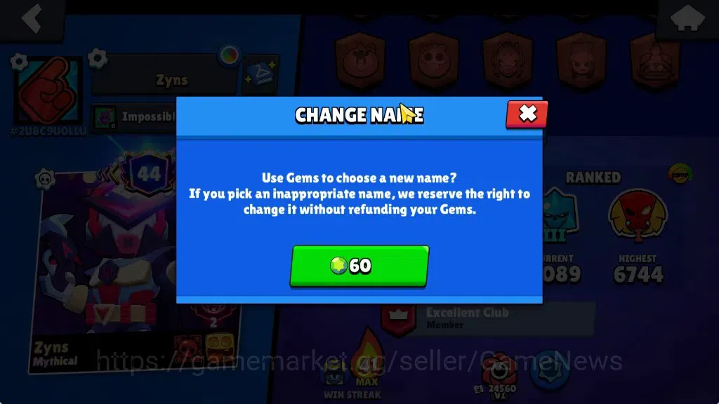 Brawl Stars Accounts 60725 Trophy|85 Brawlers 28 Max|UL Sirius&Kaze|1 H image 5