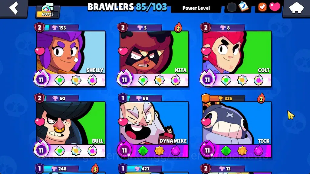 Brawl Stars Accounts 60725 Trophy|85 Brawlers 28 Max|UL Sirius&Kaze|1 H image 8