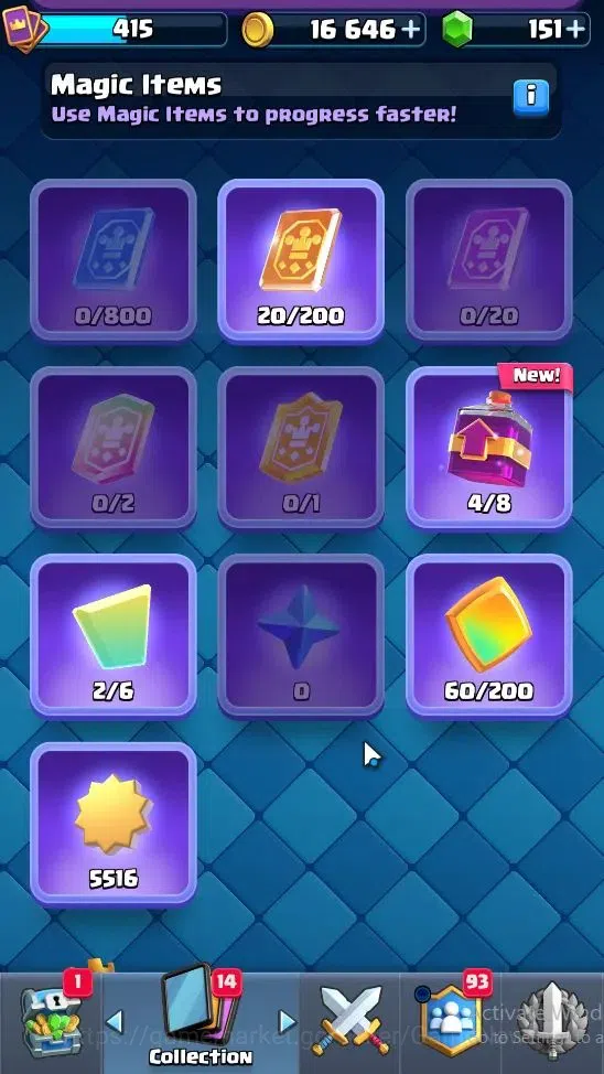 Clash Royale Accounts Lv 415|KTL 10|Trophy 3527|Card 53|Limited Skin|1 H image 10