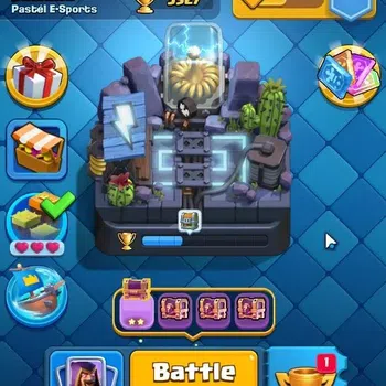 Clash Royale High-End Lv 415|KTL 10|Trophy 3527|Card 53|Limited Skin|1 H image 1