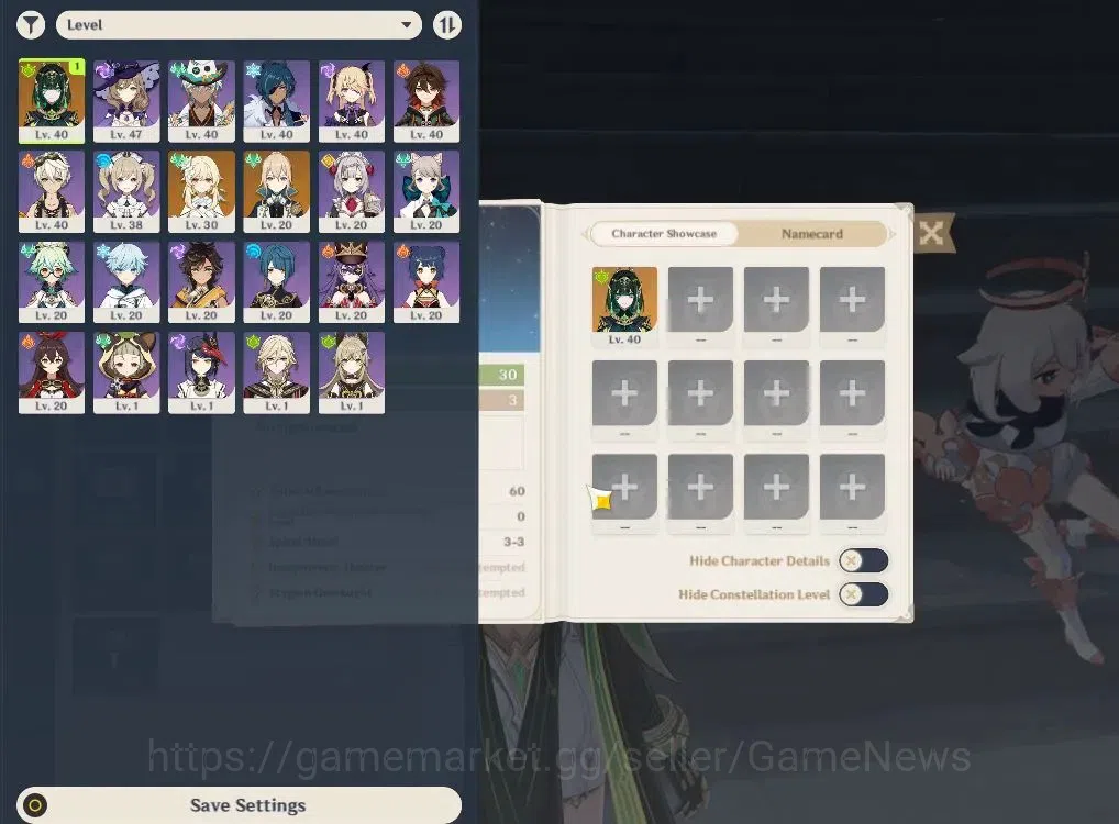 Genshin Impact Accounts ASIA|AR30|Starter|1Limited+20(*4Character)|Nefer,J image 2