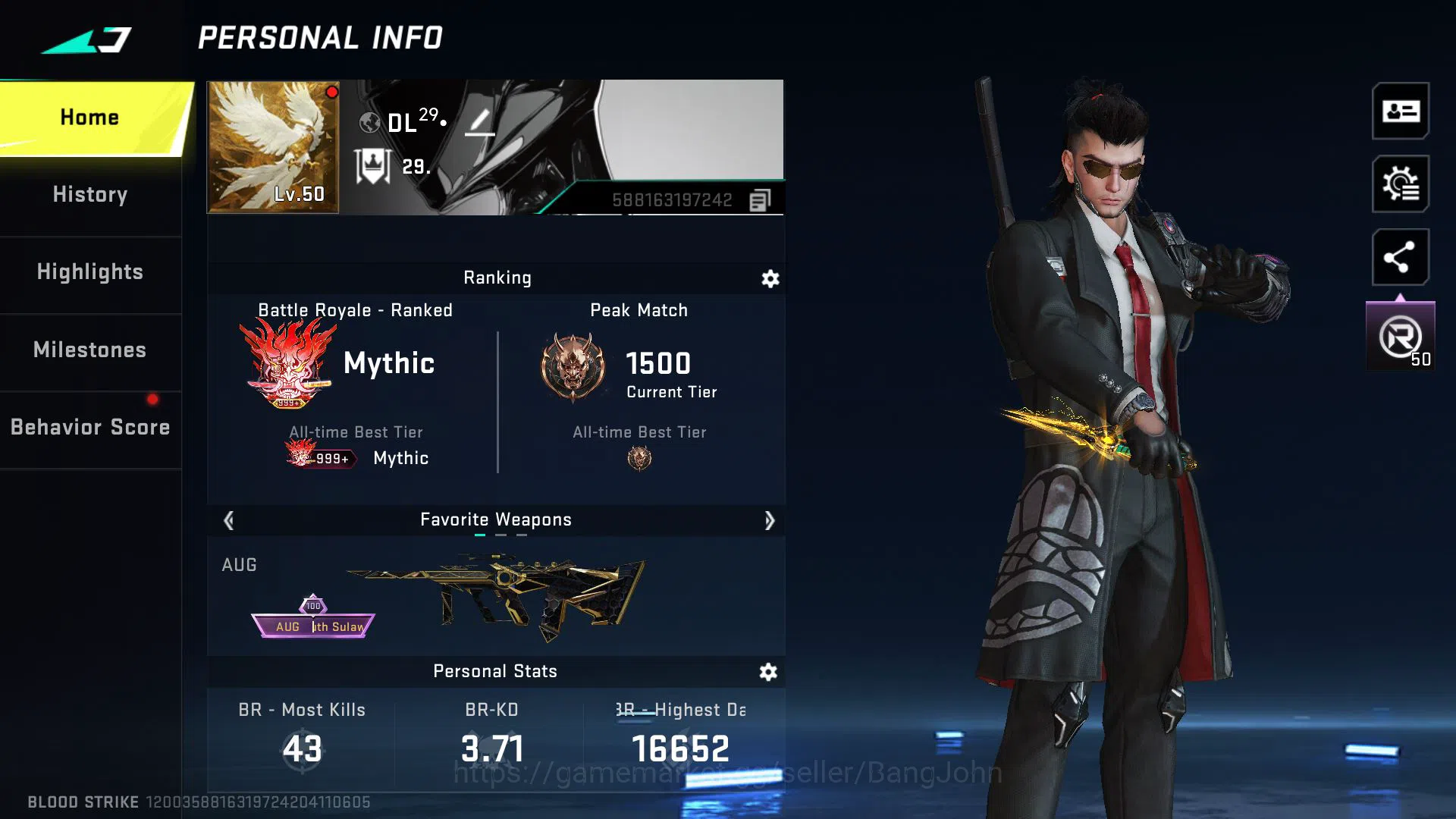 Blood Strike Accounts [ASIA] WHALE ACC | EVO Pivot | 3 ETERNAL GUNS | ET image 2