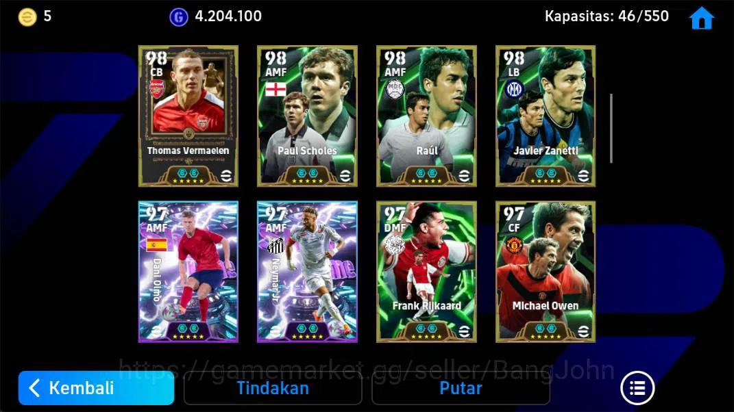 eFootball Accounts Android | power 3225, suarez MSN, thuram epic, piq image 5