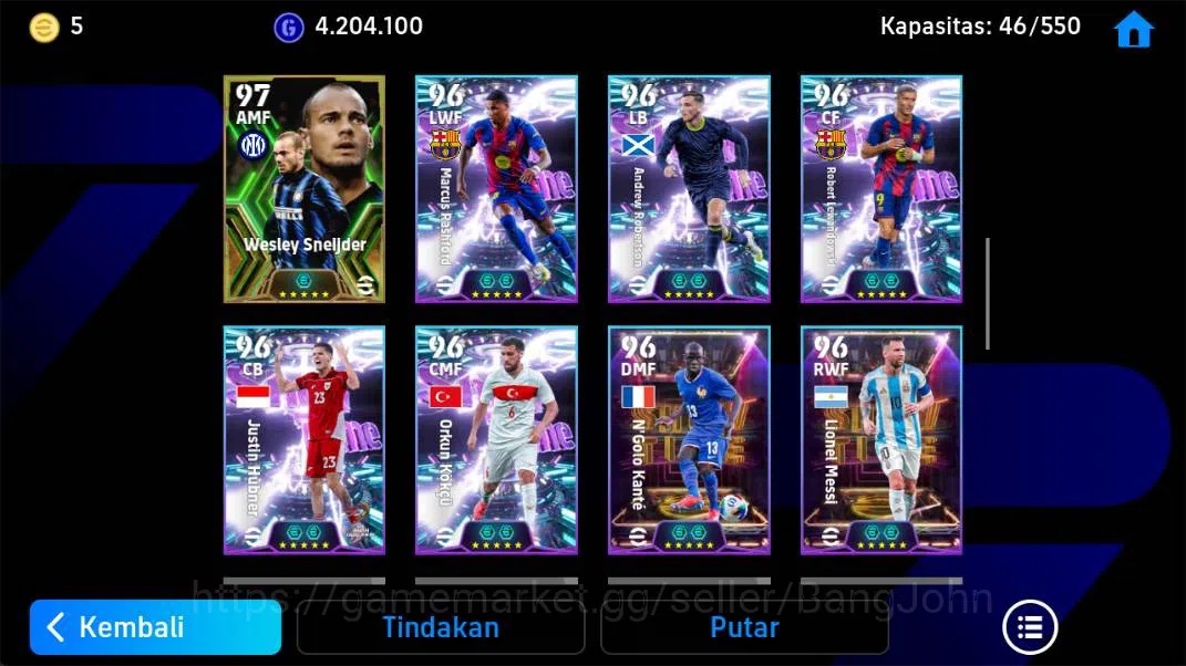 eFootball Accounts Android | power 3225, suarez MSN, thuram epic, piq image 6