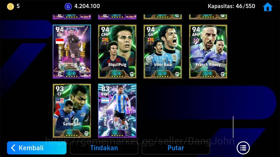 eFootball Accounts Android | power 3225, suarez MSN, thuram epic, piq image 9