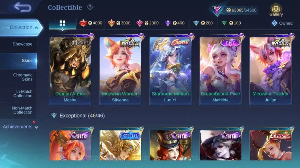 Mobile Legends: Bang Bang Accounts Global | Hero 101| Skin 247| Renowned | Asp Lesley image 5