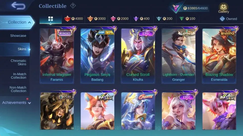 Mobile Legends: Bang Bang Accounts Global | Hero 101| Skin 247| Renowned | Asp Lesley image 6