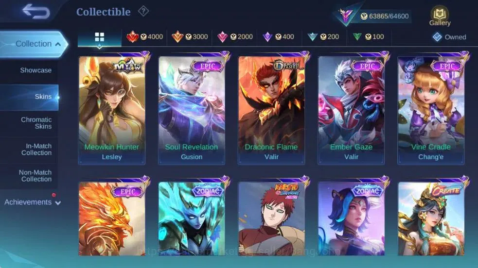 Mobile Legends: Bang Bang Accounts Global | Hero 101| Skin 247| Renowned | Asp Lesley image 8