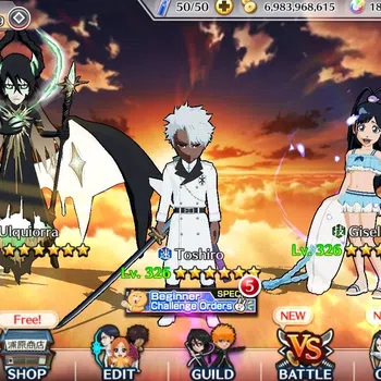 Bleach: Brave Souls Accounts High-End GLOBAL BP 1,6M|5 MT(Ulquiorra 11th,Grimmjow 11th,Shunsui TYBW26,Etc)+ 13 Max Spcl