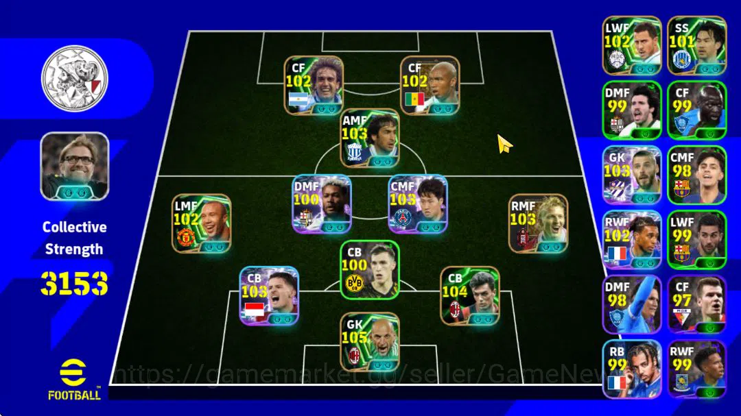 eFootball Starter Mobile| Raul,G Batistuta,EL-Hadji Diouf (Phenom Fi image 1