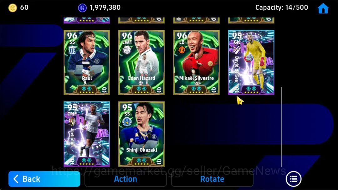 eFootball Accounts Starter Mobile| Raul,G Batistuta,EL-Hadji Diouf (Phenom Finish) Michael Olise,(Blitz Curler) Dirk 5