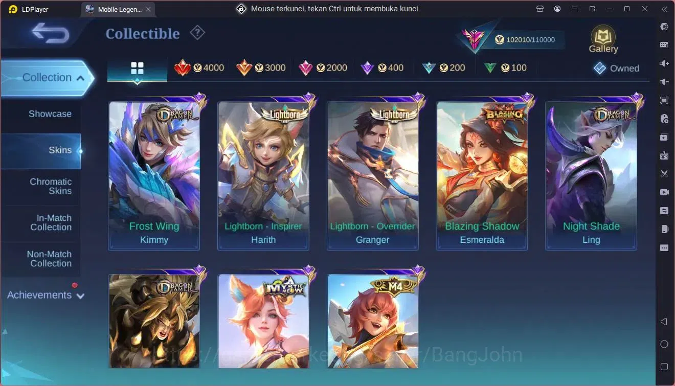 Mobile Legends: Bang Bang Accounts Global |Hero 133|Skin 312|Exalted|Legend Franco|JJ image 17