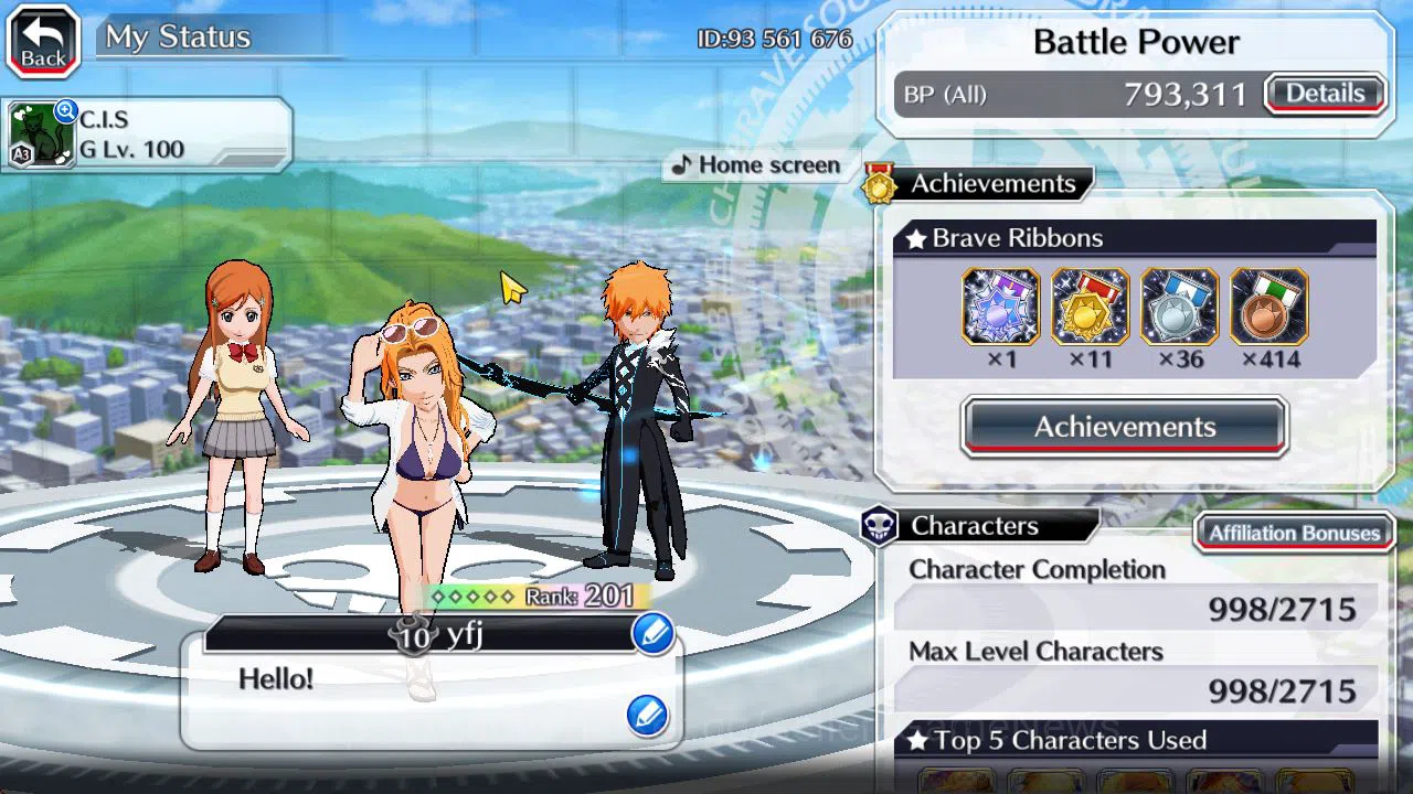 Bleach: Brave Souls Accounts Mid-Tier GLOBAL 51K Orb|TYBW25 Jushiro,Rukia,Ichigo 10Th Aniv,SoulRaper(Shunsui,Jushiro),Aizen 5