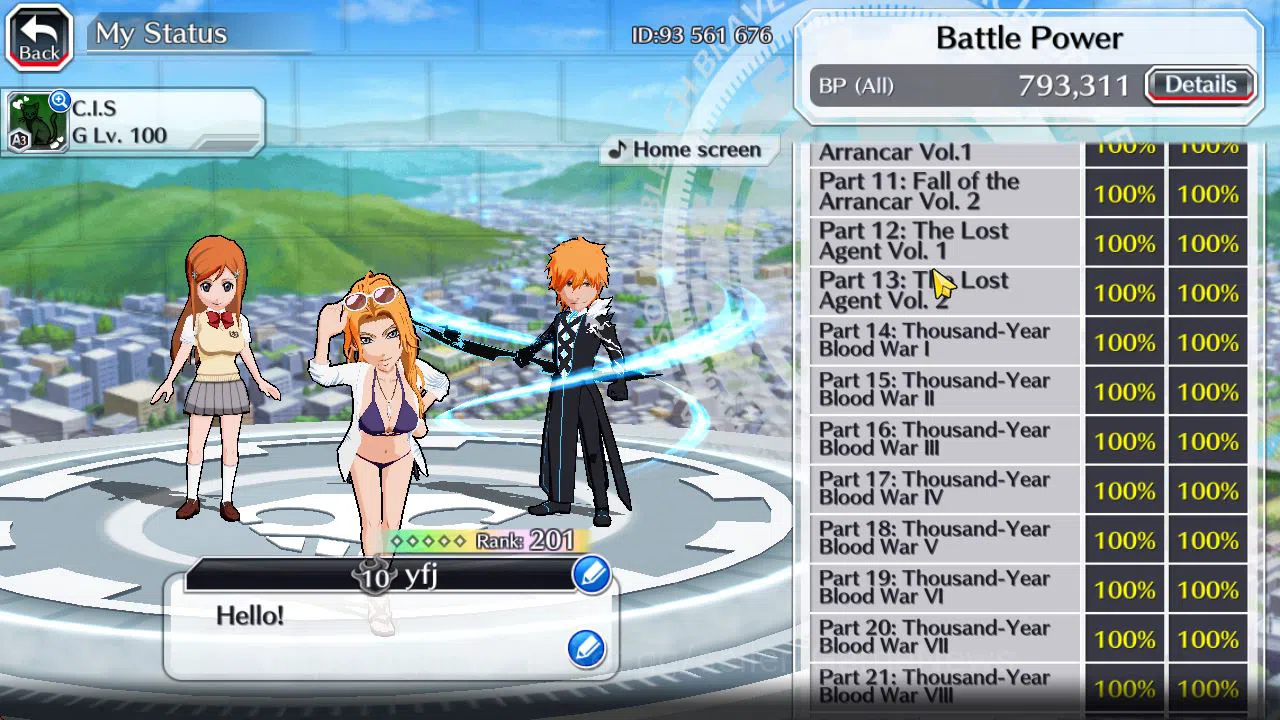 Bleach: Brave Souls Accounts Mid-Tier GLOBAL 51K Orb|TYBW25 Jushiro,Rukia,Ichigo 10Th Aniv,SoulRaper(Shunsui,Jushiro),Aizen 7