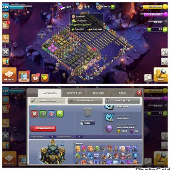 Clash of Clans Accounts High-End SUPER DISCONT TH 17 LVL 239 BASE FULLYMAX EXCEPT TROPS|BH FULLYMAX|EPIC MANY MAX|2 HELPER