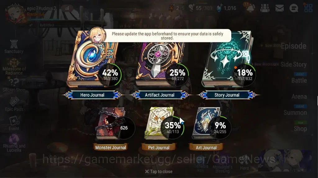 Epic Seven Accounts Global Unverif|8ML(Bellian,Har Seti,BYhwayoung)+Se image 3
