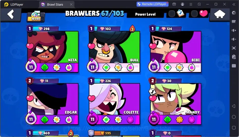 Brawl Stars Accounts Global | 18680 | 67 Brawler | 8 Hypercharge | 10 B image 5