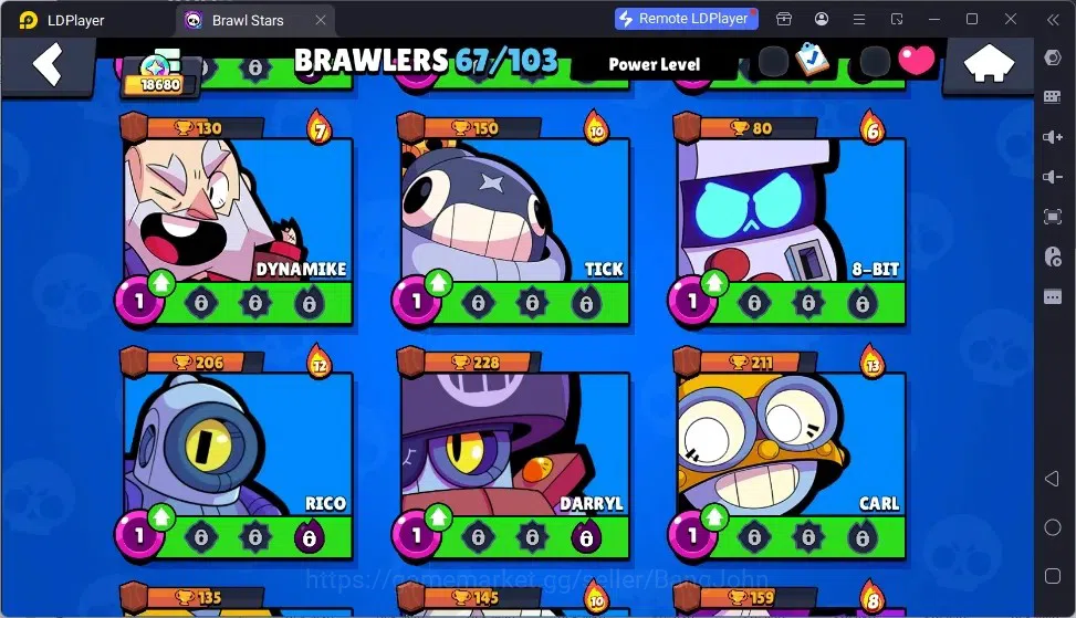 Brawl Stars Accounts Global | 18680 | 67 Brawler | 8 Hypercharge | 10 B image 9